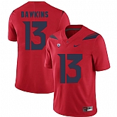 Arizona Wildcats 13 Brandon Dawkins Red College Football Jersey Dzhi,baseball caps,new era cap wholesale,wholesale hats
